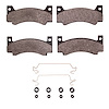 Semi-Metallic Brake Pads & Hardware Kit, 1969-1976 Mopar, Position: Front - image 1