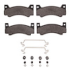 Semi-Metallic Brake Pads & Hardware Kit, 1973-1978 Mopar, Position: Front - image 1