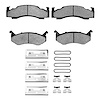 Semi-Metallic Brake Pads & Hardware Kit, 1973-1997 Mopar, Position: Front - image 1