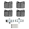 Semi-Metallic Brake Pads & Hardware Kit, 1972-1979 Mercedes-Benz, Position: Front - image 1