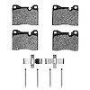 Semi-Metallic Brake Pads & Hardware Kit, 1976-1986 BMW, Position: Front
