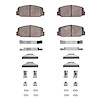 Semi-Metallic Brake Pads & Hardware Kit, 1970-1975 Lexus/Toyota/Scion, Position: Front - image 1