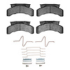 Semi-Metallic Brake Pads & Hardware Kit, 1979-2012 Fits Multiple Makes/Models, Position: Front & Rear - image 1