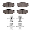 Semi-Metallic Brake Pads & Hardware Kit, 1979-1983 Infiniti/Nissan, Position: Front - image 1