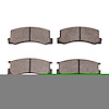 Semi-Metallic Brake Pads, 1982-1985 Lexus/Toyota/Scion, Position: Rear - image 1