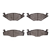 Semi-Metallic Brake Pads, 1984-2009 Audi/Porsche/Volkswagen, Position: Front