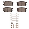 Semi-Metallic Brake Pads & Hardware Kit, 1985-1989 GM, Position: Front - image 1