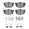 Semi-Metallic Brake Pads & Hardware Kit, 1984-1984 Infiniti/Nissan, Position: Rear - image 1