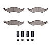 Semi-Metallic Brake Pads & Hardware Kit, 1986-1992 Ford/Lincoln/Mercury/Mazda, Position: Front - image 1