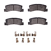 Semi-Metallic Brake Pads & Hardware Kit, 1990-2003 Lexus/Toyota/Scion, Position: Rear - image 1