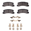 Semi-Metallic Brake Pads & Hardware Kit, 1986-1993 Lexus/Toyota/Scion, Position: Rear - image 1