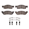 Semi-Metallic Brake Pads & Hardware Kit, 1987-1990 Mopar, Position: Front - image 1