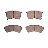 Semi-Metallic Brake Pads, 1987-1989 Ford/Lincoln/Mercury/Mazda, Position: Front - image 1