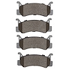 Semi-Metallic Brake Pads, 1987-1995 Ford/Lincoln/Mercury/Mazda, Position: Rear - image 1