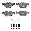 Semi-Metallic Brake Pads & Hardware Kit, 1989-1991 Audi/Porsche/Volkswagen, Position: Front - image 1