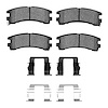Semi-Metallic Brake Pads & Hardware Kit, 1988-1995 Infiniti/Nissan, Position: Rear - image 1