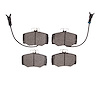 Semi-Metallic Brake Pads, 1987-1989 Jaguar, Position: Front