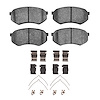 Semi-Metallic Brake Pads & Hardware Kit, 1989-2005 Fits Multiple Makes/Models, Position: Front - image 1