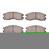 Semi-Metallic Brake Pads, 1988-1989 Lexus/Toyota/Scion, Position: Front - image 1