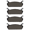 Semi-Metallic Brake Pads, 1990-1996 Ford/Lincoln/Mercury/Mazda, Position: Rear - image 1