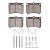 Semi-Metallic Brake Pads & Hardware Kit, 1990-2003 Ford/Lincoln/Mercury/Mazda, Position: Front - image 1