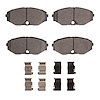 Semi-Metallic Brake Pads & Hardware Kit, 1990-1995 Infiniti/Nissan, Position: Front - image 1