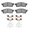 Semi-Metallic Brake Pads & Hardware Kit, 1991-1991 Lexus/Toyota/Scion, Position: Front - image 1