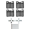 Semi-Metallic Brake Pads & Hardware Kit, 1993-1995 Mercedes-Benz, Position: Rear - image 1
