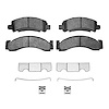 Semi-Metallic Brake Pads & Hardware Kit, 1971-2005 Fits Multiple Makes/Models, Position: Front & Rear - image 1