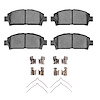 Semi-Metallic Brake Pads & Hardware Kit, 1992-1995 Lexus/Toyota/Scion, Position: Front - image 1