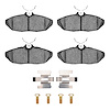 Semi-Metallic Brake Pads & Hardware Kit, 1993-1998 Ford/Lincoln/Mercury/Mazda, Position: Rear - image 1