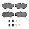 Semi-Metallic Brake Pads & Hardware Kit, 1992-1999 Audi/Porsche/Volkswagen, Position: Front - image 1