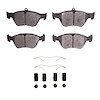 Semi-Metallic Brake Pads & Hardware Kit, 1994-1996 GM, Position: Front - image 1