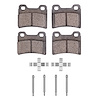 Semi-Metallic Brake Pads & Hardware Kit, 1995-1997 Kia/Hyundai/Genesis, Position: Rear - image 1