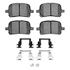 Semi-Metallic Brake Pads & Hardware Kit, 1997-2004 Lexus/Toyota/Scion, Position: Front - image 1
