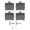 Semi-Metallic Brake Pads & Hardware Kit, 1994-1998 Mercedes-Benz, Position: Rear - image 1