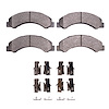 Semi-Metallic Brake Pads & Hardware Kit, Fits Select GM, Position: Front & Rear