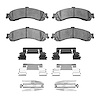 Semi-Metallic Brake Pads & Hardware Kit, 2000-2006 GM, Position: Rear - image 1