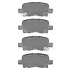 Semi-Metallic Brake Pads, 2001-2008 Acura/Honda, Position: Rear - image 2