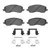 Semi-Metallic Brake Pads & Hardware Kit, Fits Select Fits Multiple Makes/Models, Position: Front - image 1