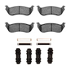 Semi-Metallic Brake Pads & Hardware Kit, 2002-2005 Ford/Lincoln/Mercury/Mazda, Position: Rear - image 1