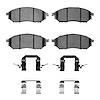 Semi-Metallic Brake Pads & Hardware Kit, 2002-2020 Fits Multiple Makes/Models, Position: Front