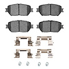 Semi-Metallic Brake Pads & Hardware Kit, 2006-2015 Lexus/Toyota/Scion, Position: Front - image 1