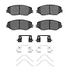 Semi-Metallic Brake Pads & Hardware Kit, 2005-2016 Acura/Honda, Position: Front - image 1