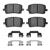 Semi-Metallic Brake Pads & Hardware Kit, 2003-2008 Fits Multiple Makes/Models, Position: Front - image 1