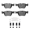 Semi-Metallic Brake Pads & Hardware Kit, 2001-2010 BMW, Position: Front - image 1