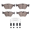 Semi-Metallic Brake Pads & Hardware Kit, 2006-2008 BMW, Position: Front - image 1
