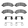 Semi-Metallic Brake Pads & Hardware Kit, 2002-2014 GM, Position: Rear - image 1