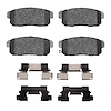 Semi-Metallic Brake Pads & Hardware Kit, 2004-2011 Ford/Lincoln/Mercury/Mazda, Position: Rear - image 1