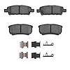 Semi-Metallic Brake Pads & Hardware Kit, 2004-2017 Fits Multiple Makes/Models, Position: Rear - image 1